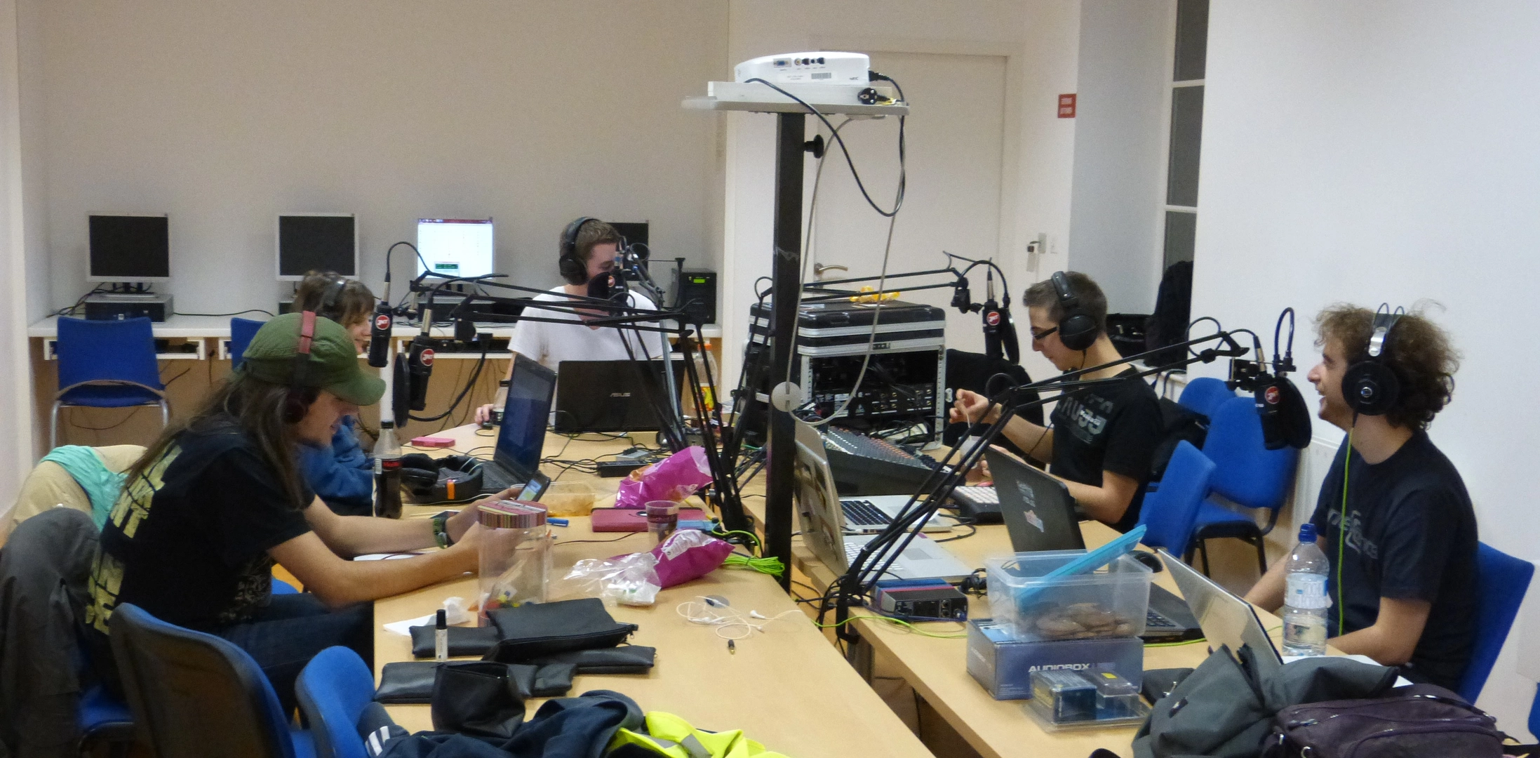 Les Chacals en studio en 2013